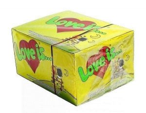 Жвачка "Love is" 100 шт Кокос-ананас