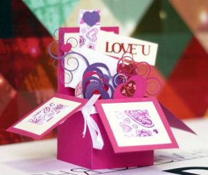 3D открытка-коробочка "Love you"