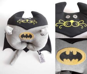 Авторская игрушка-подушка "Batman" 36х36 см