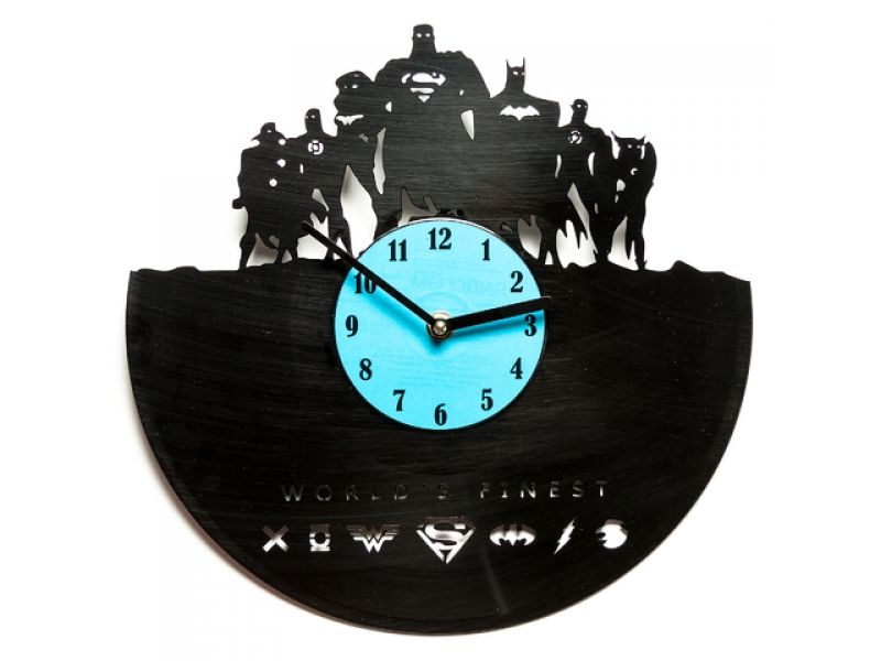 Виниловые часы "Супергерои DC"