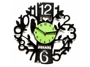 Виниловые часы "Я люблю маму"