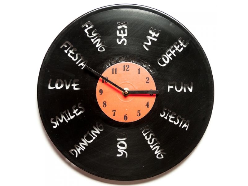Виниловые часы "It`s time for"