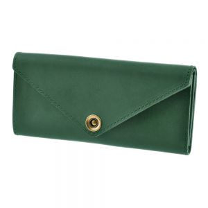 Кошелек ручной работы "Изумруд" (натуральная кожа)