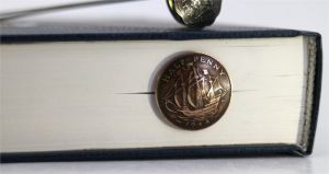 Закладка для книг "Half penny. Великобритания"