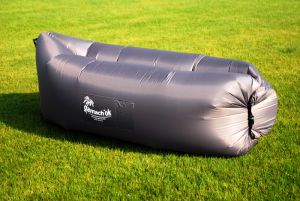 Надувной диван-шезлонг, серый