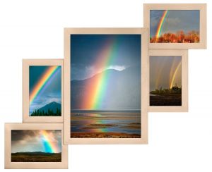 Мультирамка для фотографий "Яркий беж. Ступеньки"