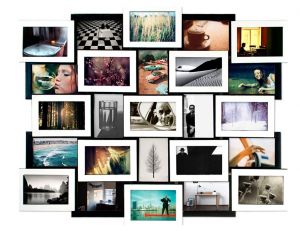 Мультирамка для фотографий "Черное и белое. Коллаж 25 фото"