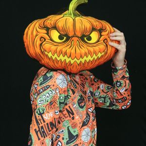 Подушка на Хеллоуин "Тыква middle", 40x50 см