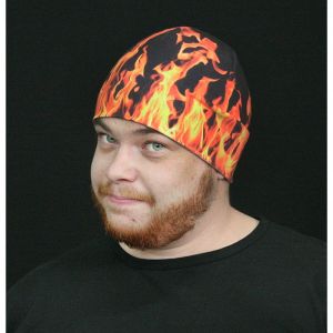 Прикольная шапка не только на Хеллоуин "Огонь"