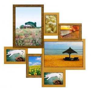 Мультирамка для фотографий "Агат. Двойное золото, 7 фото"