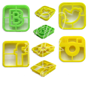 Набор формочек для печенья и пряников "Печенье для блоггера" (4 шт)