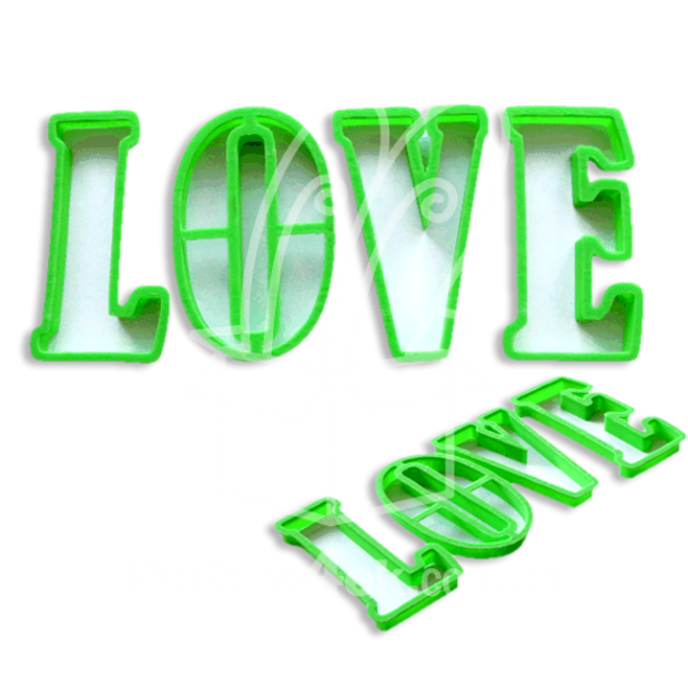 Набор формочек для печенья и пряников "Печенье LOVE"