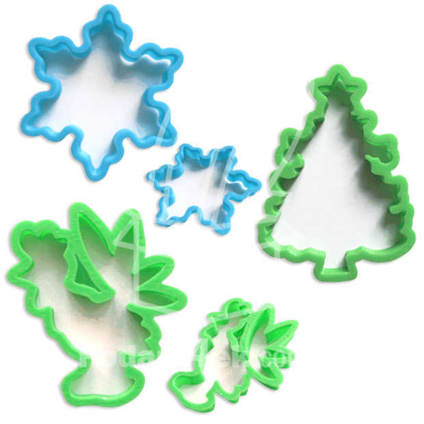 Набор формочек для печенья и пряников "Новый год  2017"