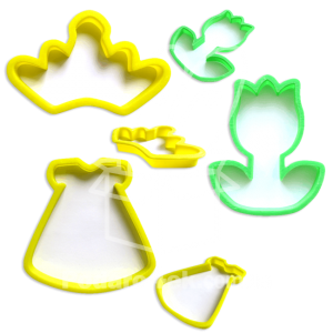 Набор формочек для печенья и пряников "Принцессное"