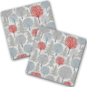 Подставки под горячее "Зимний лес" (2 шт)