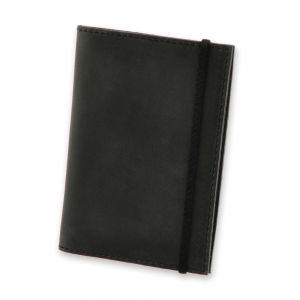 Обложка для паспорта "Графит" (натур. кожа) + блокнотик