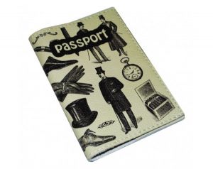 Обложка для паспорта "Джентельмен" (натур. кожа)