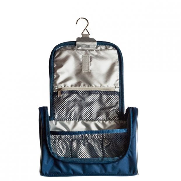 Дорожный органайзер для косметики подвесной "Man`sTravel", синий