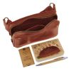 Сумка напоясная "Коньяк" (натуральная кожа)
