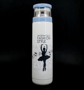 Термос с чашкой "Fashion style" (голубой)