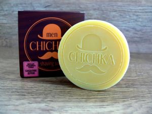 Натуральное мыло для традиционного бритья бороды и усов "Chichka" (сандаловое дерево)