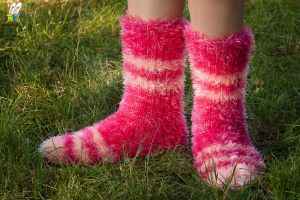 Прикольные носки повышенной пушистости "Прелесть какая"