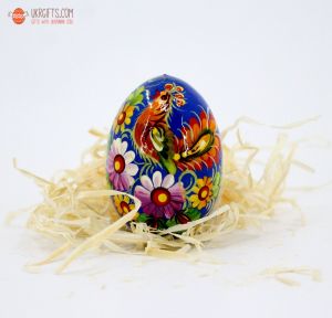 Писанка. Деревянное пасхальное яйцо с Петриковской росписью (11)