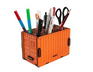 Органайзер для ручек и карандашей "Контейнер", оранжевый