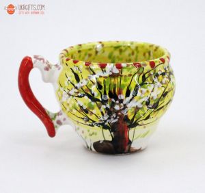 Чашка-глечик керамическая   "Времена года" весна (02) 0.2 л.