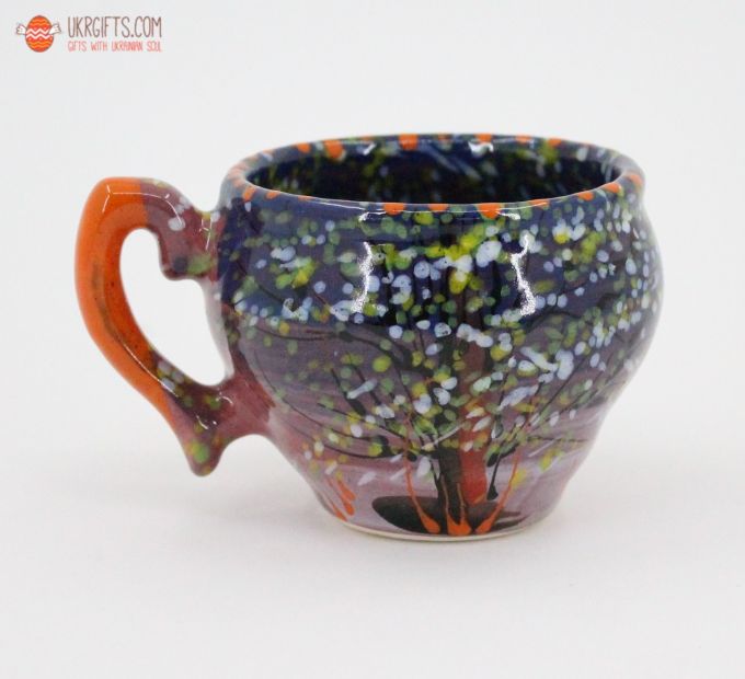Чашка-глечик керамическая  "Времена года" лето 0.2 л.