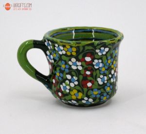 Чашка для кофе керамическая 0.1 л, (09)