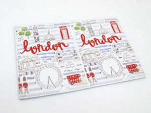 Обложка для паспорта "Лондон" (натур. кожа)