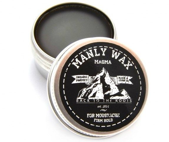 Жорсткий чоловічий віск для вусів і бороди «Manly wax Magma»