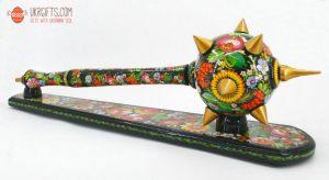 Булава с Петриковской росписью, 50 см 