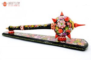 Булава с Петриковской росписью. 50 см (02)