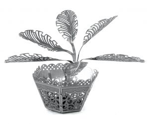 3D металлический пазл и сувенир "Цветок"