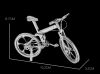 3D металлический пазл - модель для сборки "Горный велосипед"