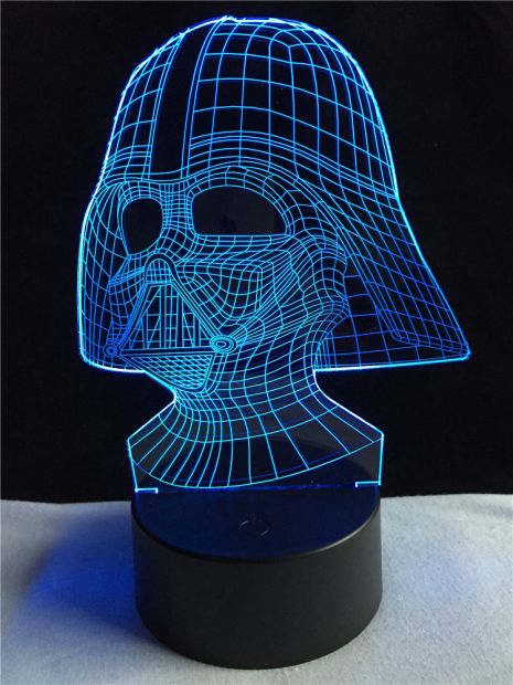 Светодиодный светильник 3D "Дарт Вейдер"