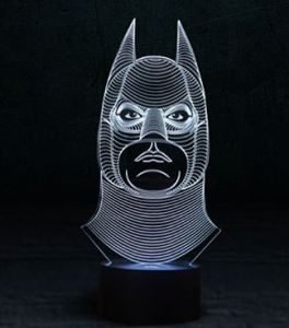 Светодиодный светильник 3D "Бэтмен"
