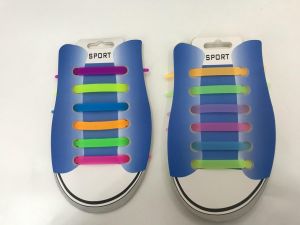 Силиконовые цветные шнурки