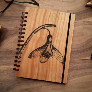 Деревянный блокнот "Подснежник" А5