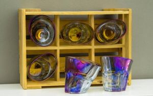 Пьяные стаканы-рокс "Космические" набор 6 шт в ящичке