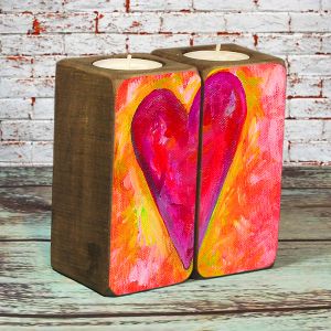 Набор подсвечников "Одно сердце на двоих"