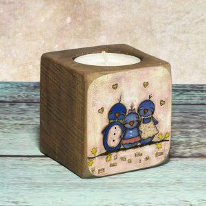 Подсвечник "Семейка пингвинов"