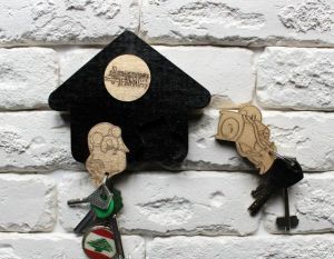 Ключница "Время приключений" на два брелка