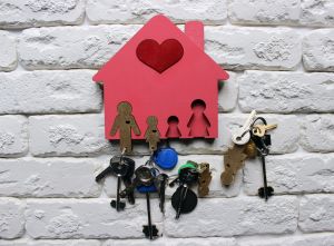 Ключница "Семейная" на четыре брелка