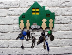 Ключница большая "Семейная" на пять брелоков