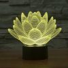 3D светильник, ночник "Лотос"