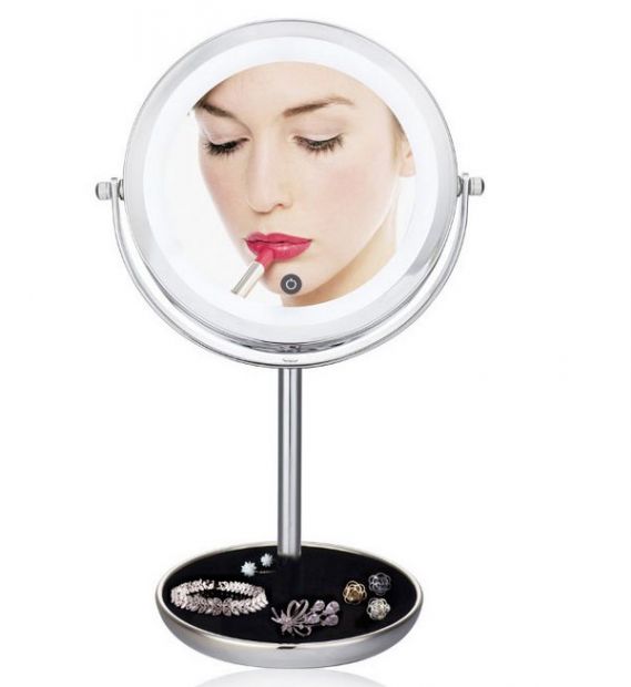 Зеркало двойное с LED подсветкой 5X