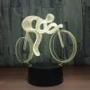 3D светильник. ночник "Велосипедист"